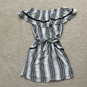 New Lucky Brand Black & White Dress - Size XS